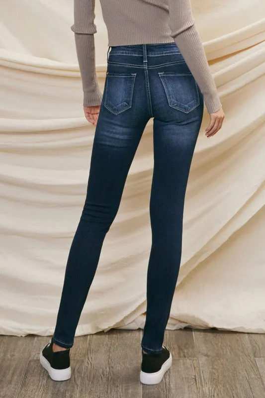 Francesca Mid Rise Skinny Jeans - KanCan