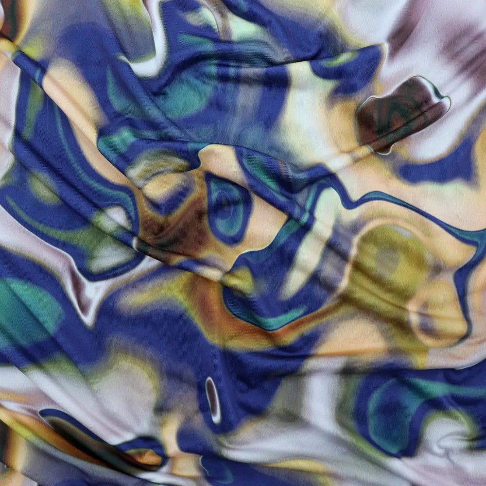 FS1121 Tie Dye Soft Touch Silky Stretch Knit Fabric