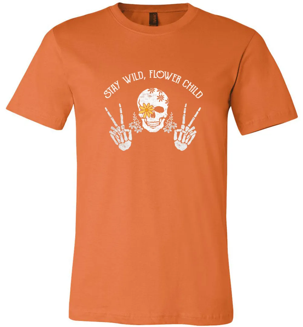 Funny Halloween Flower Child T-shirts