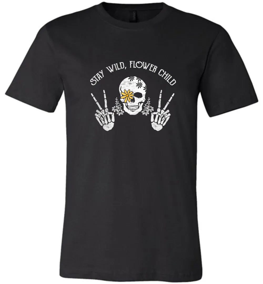 Funny Halloween Flower Child T-shirts