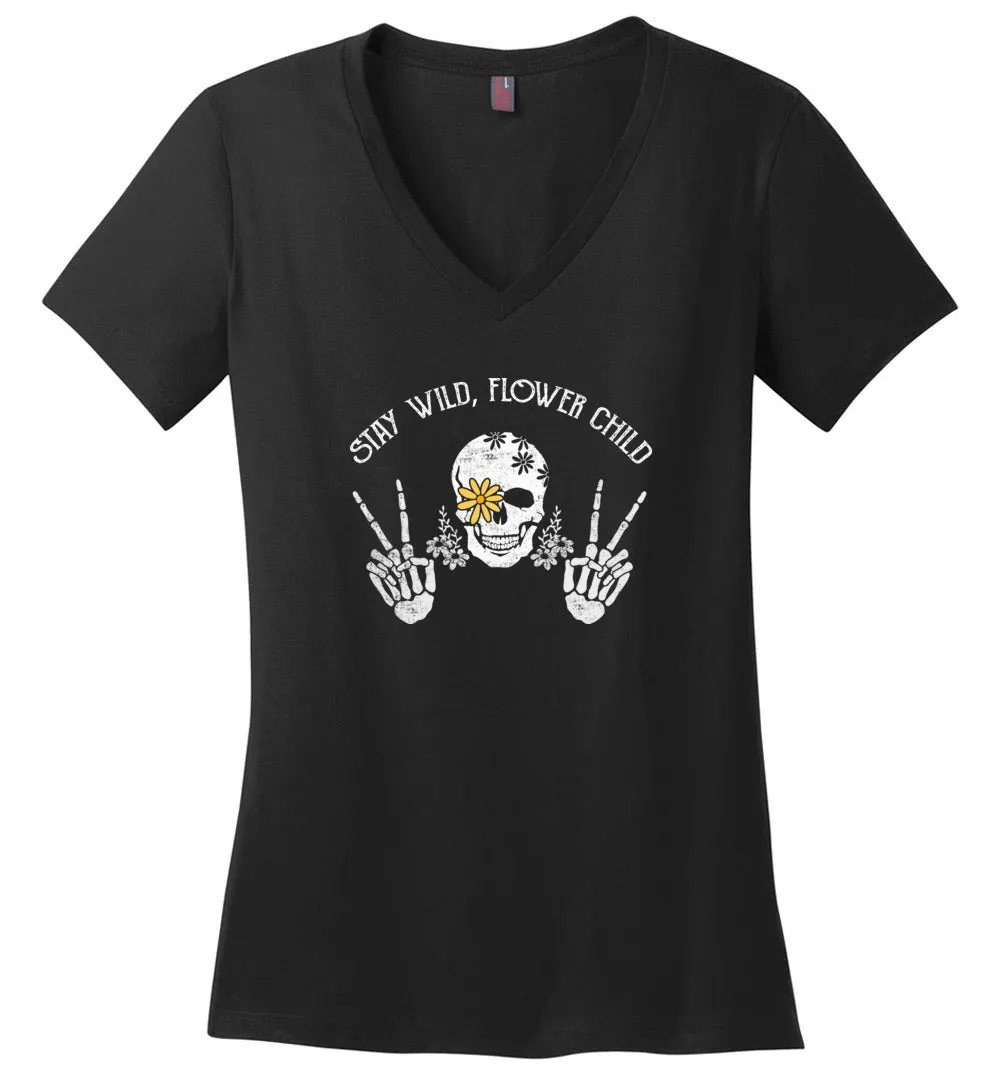Funny Halloween Flower Child T-shirts