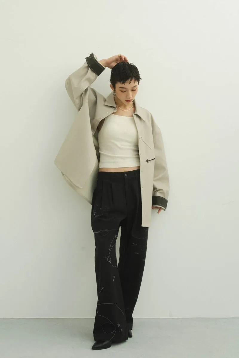 graffiti pants(unisex)/black