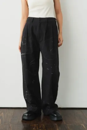 graffiti pants(unisex)/black