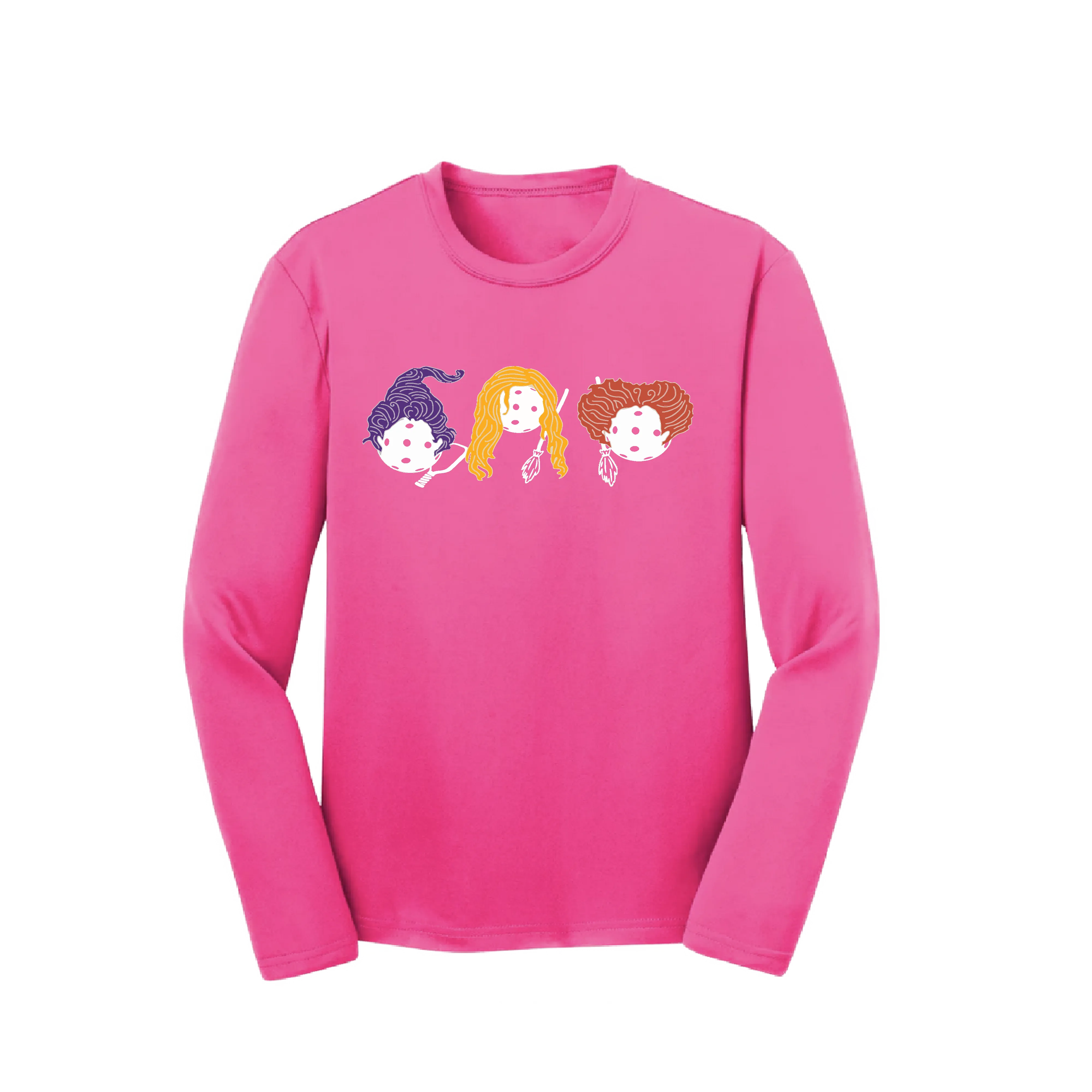 Hocus Pocus | Youth Long Sleeve Pickleball Shirts | 100% Polyester