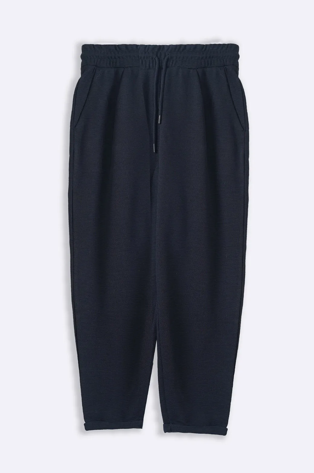 JACQUARD TURN-UP TROUSER