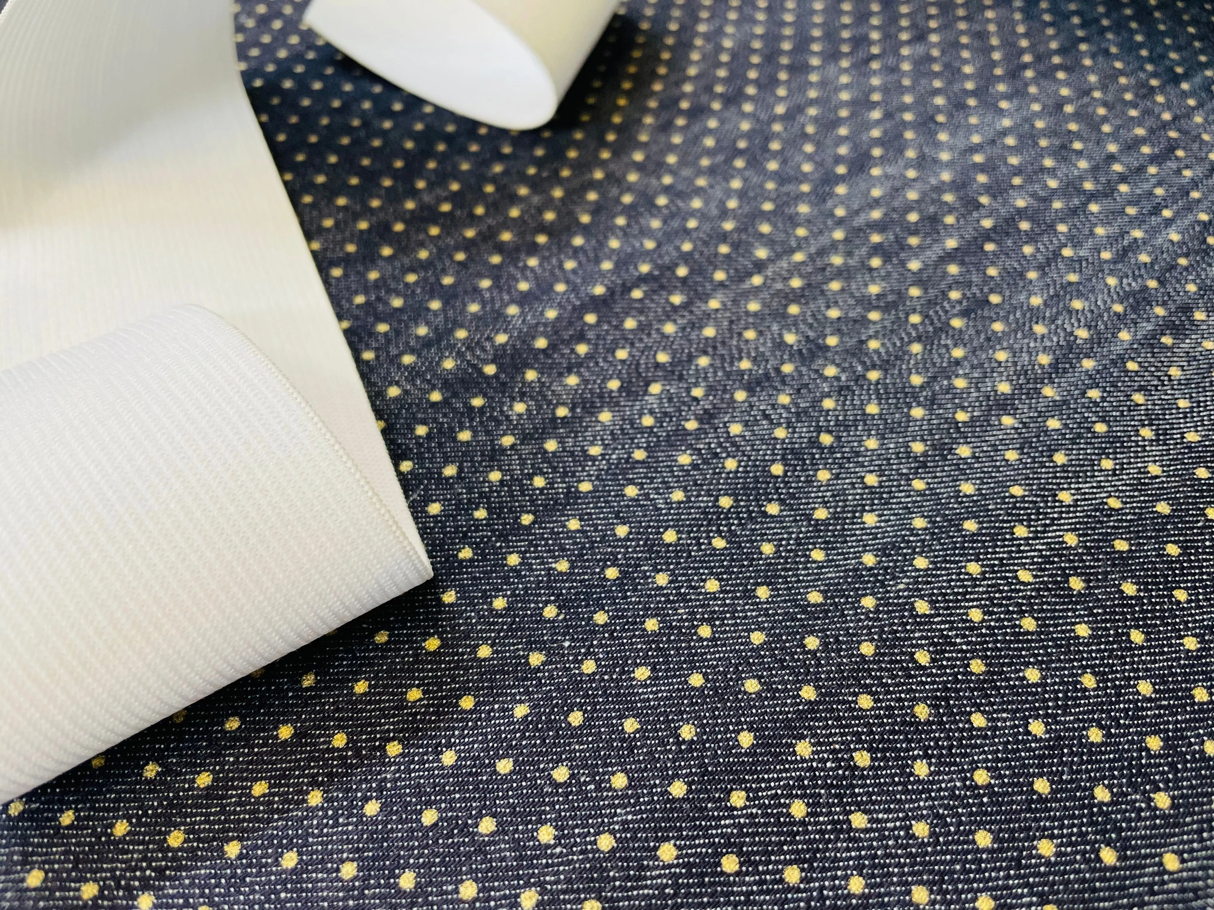 Jeans Fantasia Blu Pois Dorati