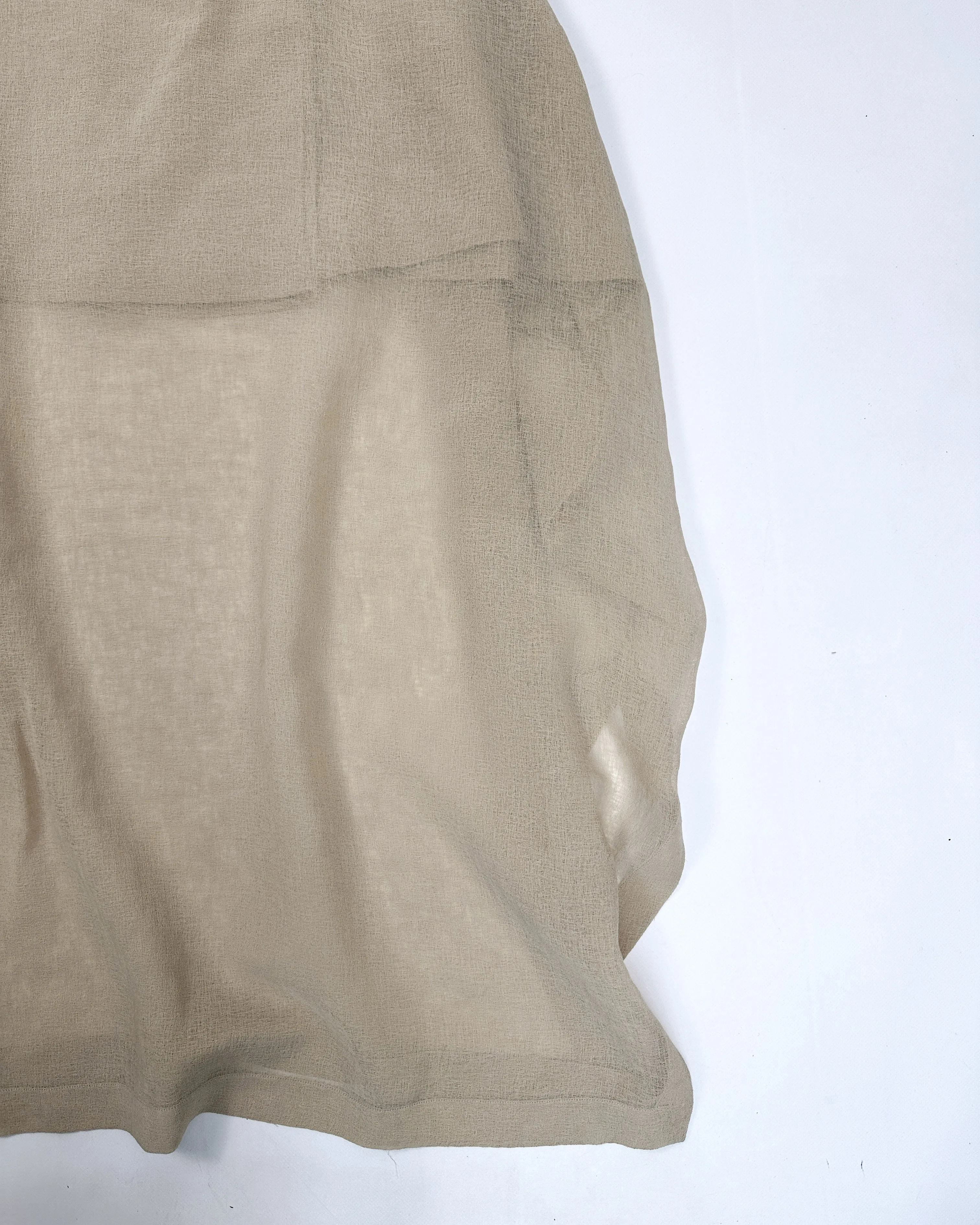 Jil Sander 2-Layer Traslucid Maxi Skirt 2000's