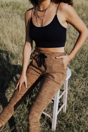 Jordy Suede Joggers - FINAL SALE
