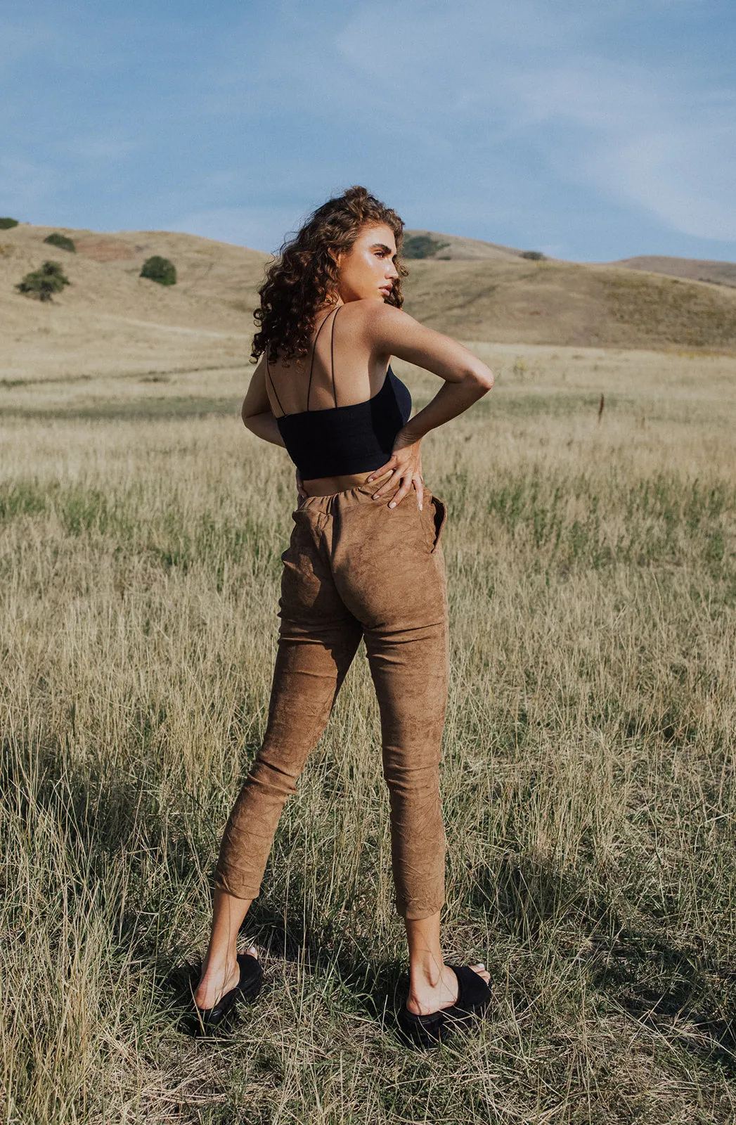 Jordy Suede Joggers - FINAL SALE
