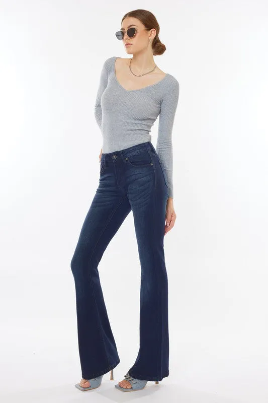 KanCan - Trisha Mid Rise Classic Flare Jeans