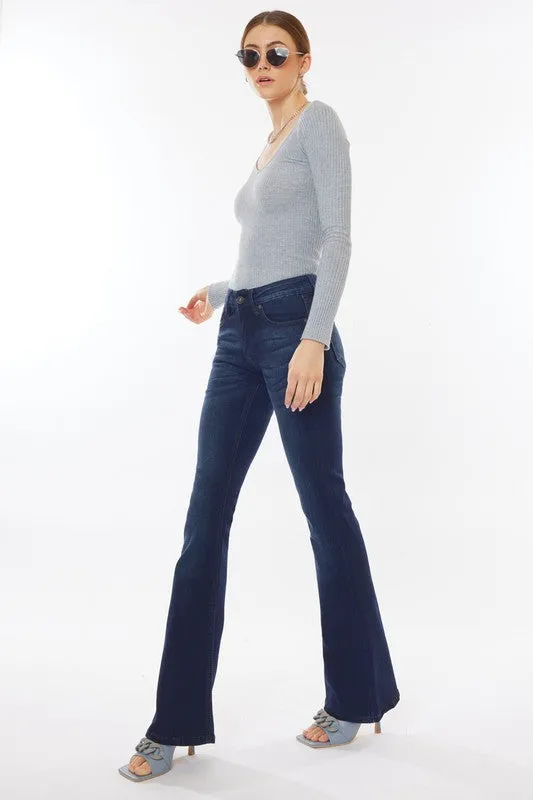 KanCan - Trisha Mid Rise Classic Flare Jeans