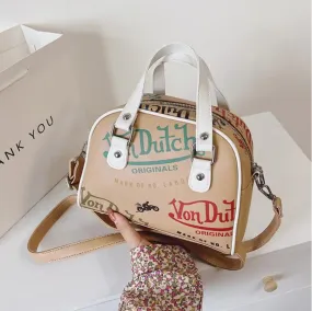 Ladies Shopping Crossbody Graffiti Purses