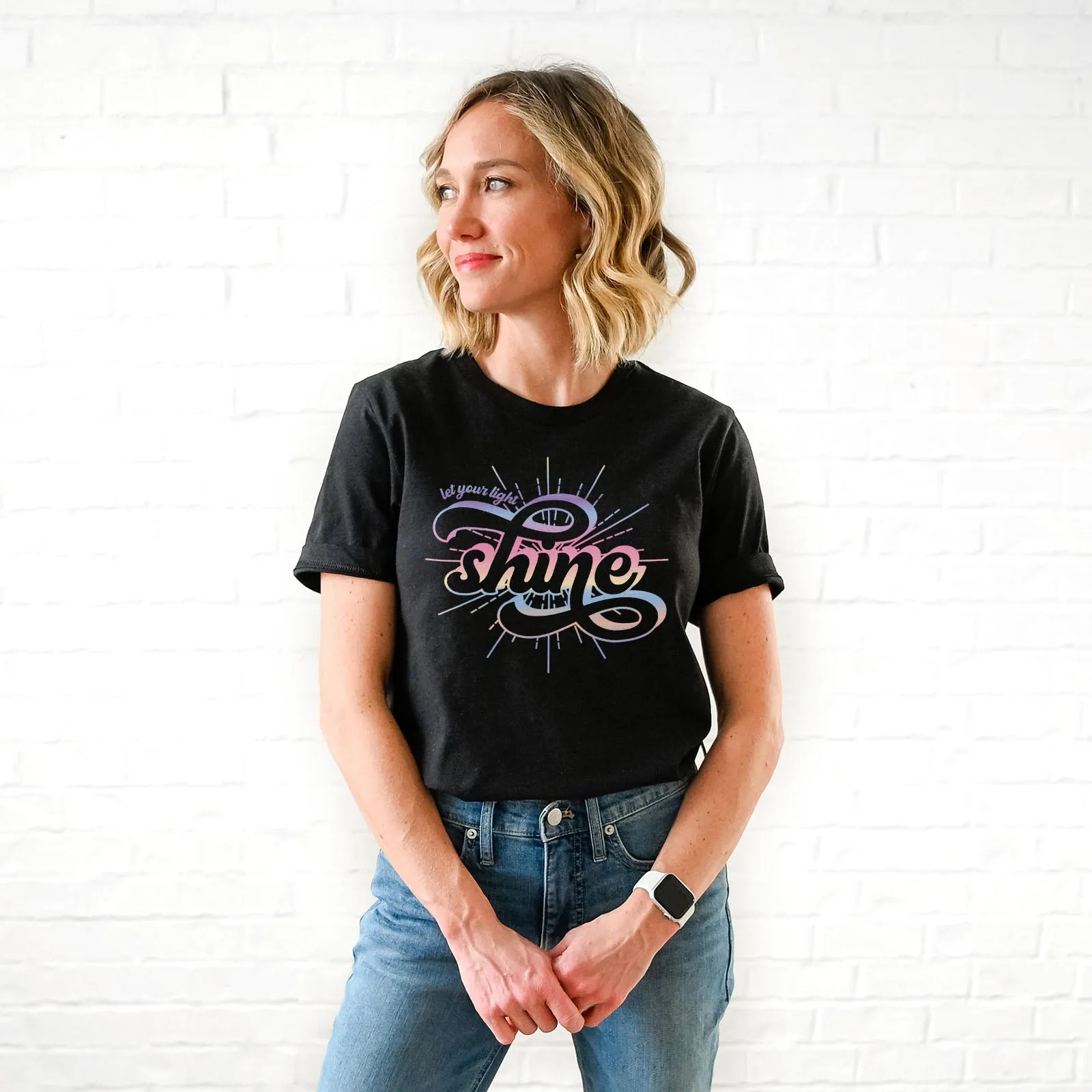 Let your light shine - Groovy Tee