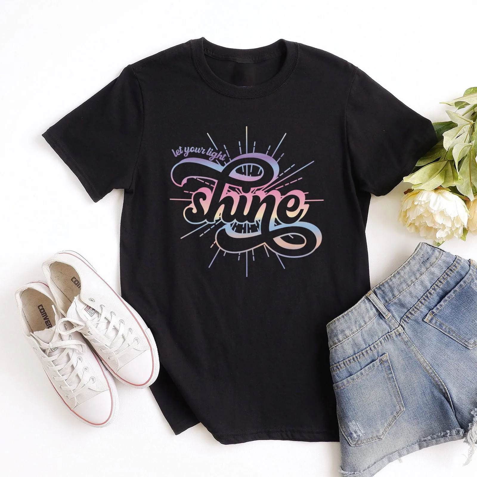 Let your light shine - Groovy Tee