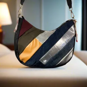Lidia’s Bags Women's Multicolor Upcycled Patchwork Shoulder Bag