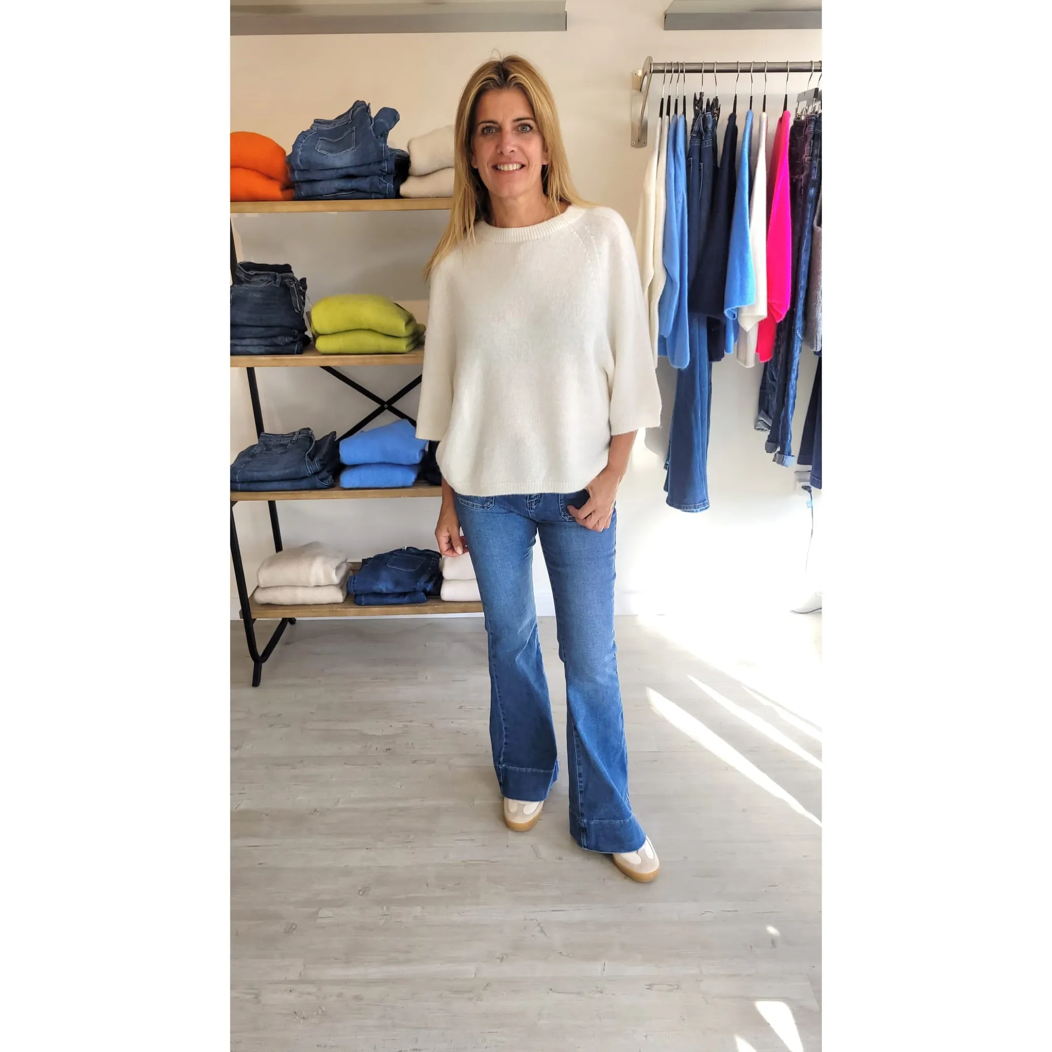 On Trend Chloe 3/4 Length Sleeve Sweater