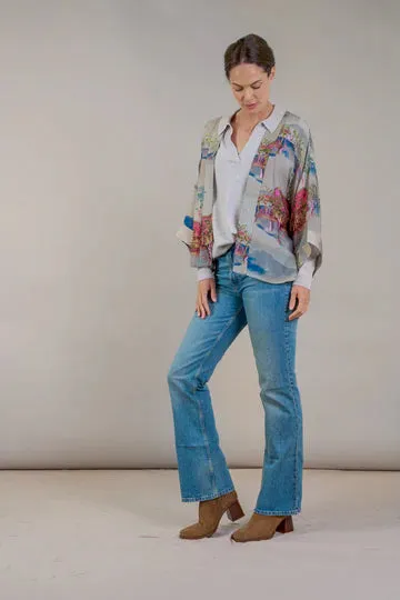 One Hundred Stars Kimono - Oriental Landscape