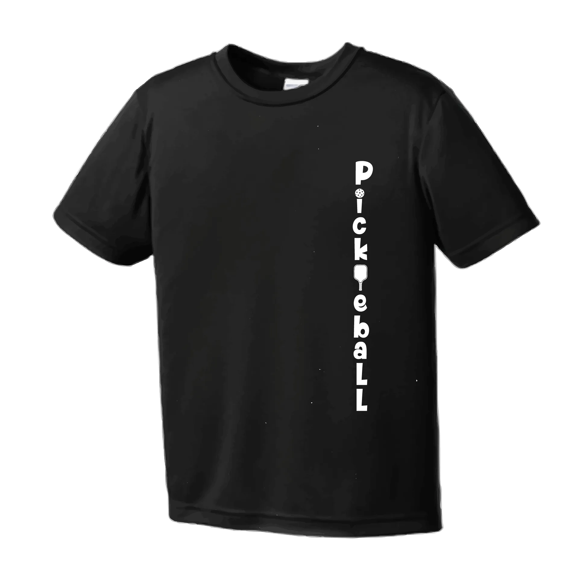 Pickleball (Vertical) Customizable | Youth Short Sleeve Athletic Pickleball Shirt | 100% Polyester