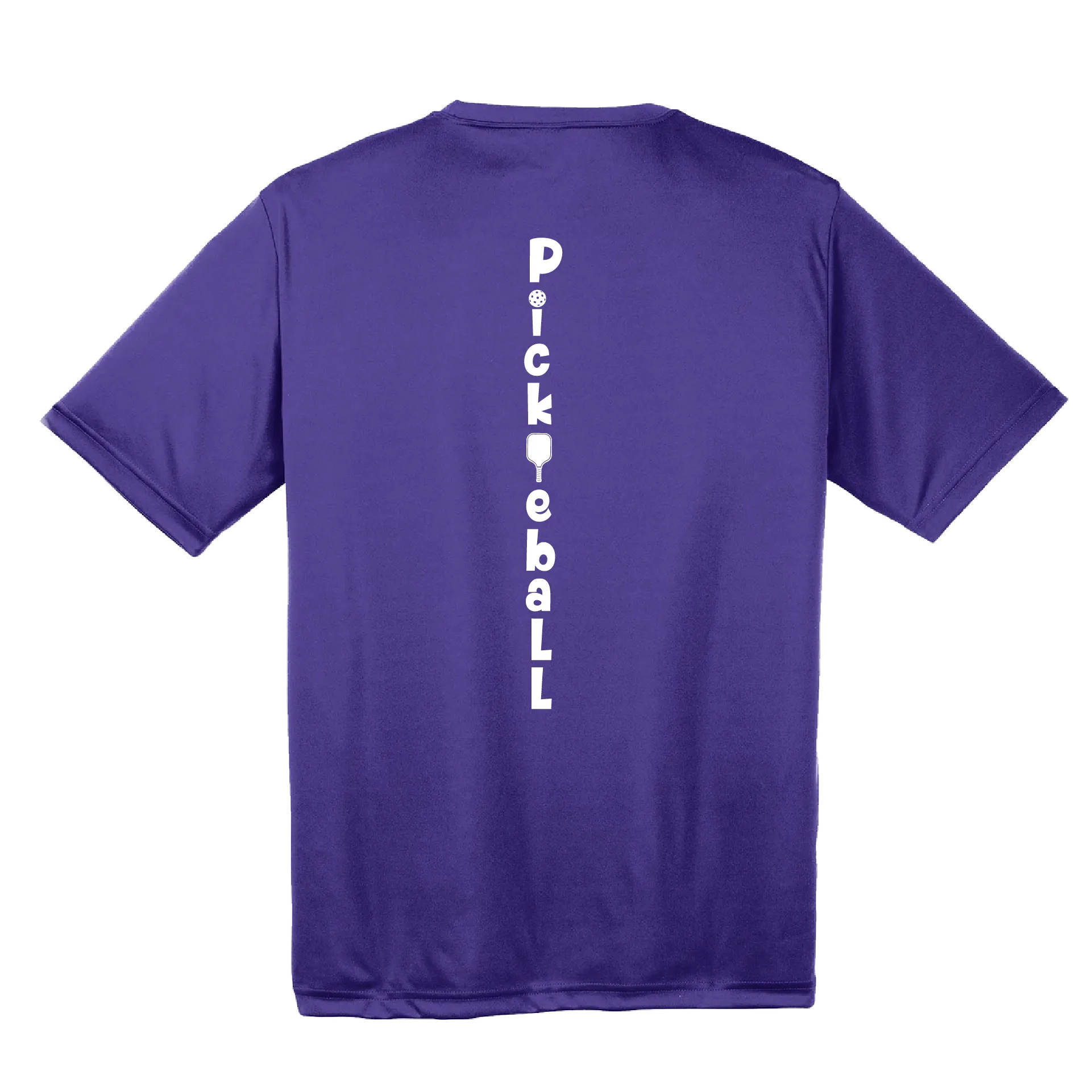 Pickleball (Vertical) Customizable | Youth Short Sleeve Athletic Pickleball Shirt | 100% Polyester