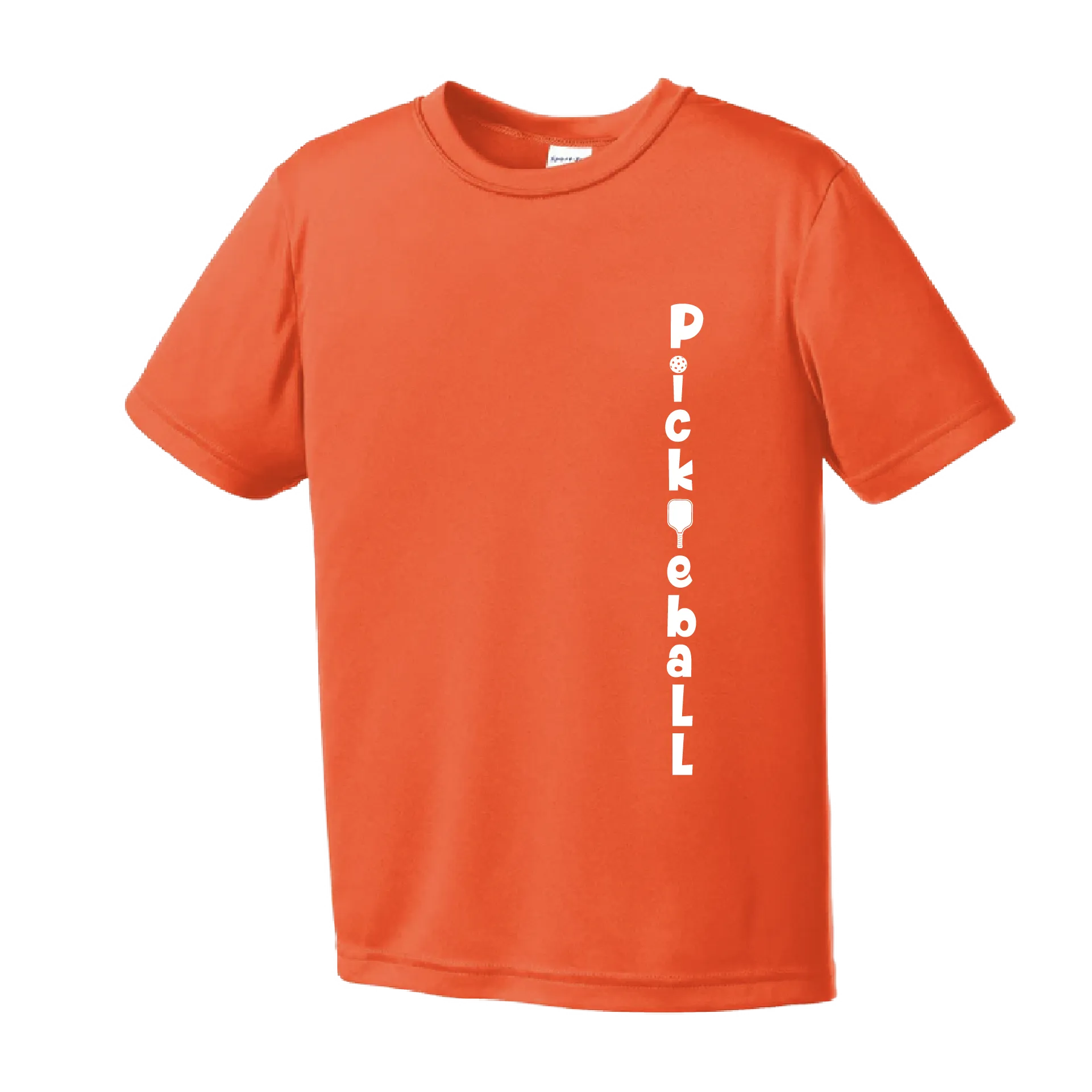 Pickleball (Vertical) Customizable | Youth Short Sleeve Athletic Pickleball Shirt | 100% Polyester