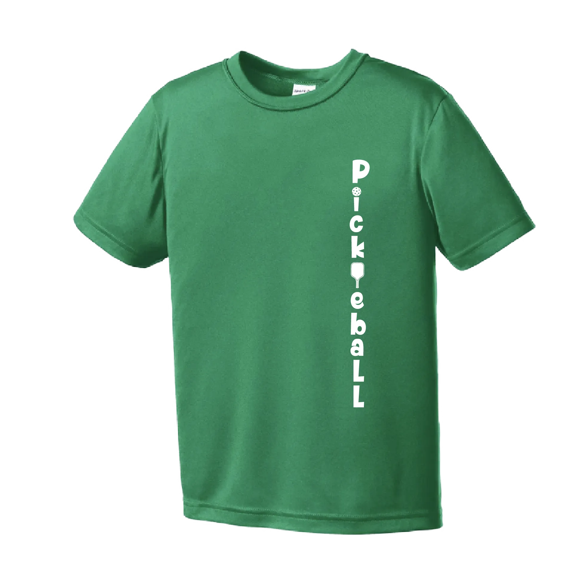 Pickleball (Vertical) Customizable | Youth Short Sleeve Athletic Pickleball Shirt | 100% Polyester