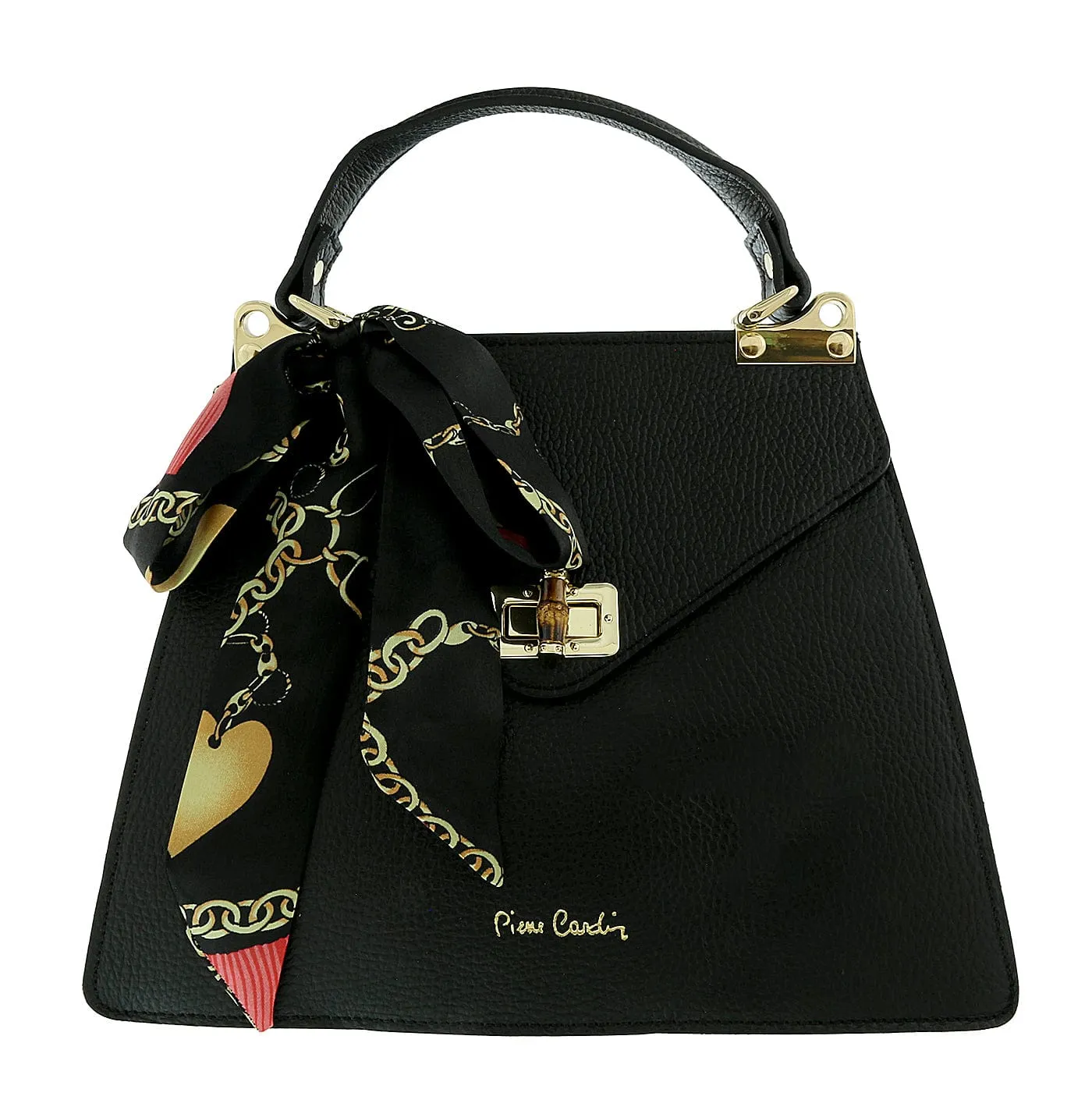 Pierre Cardin Black Leather