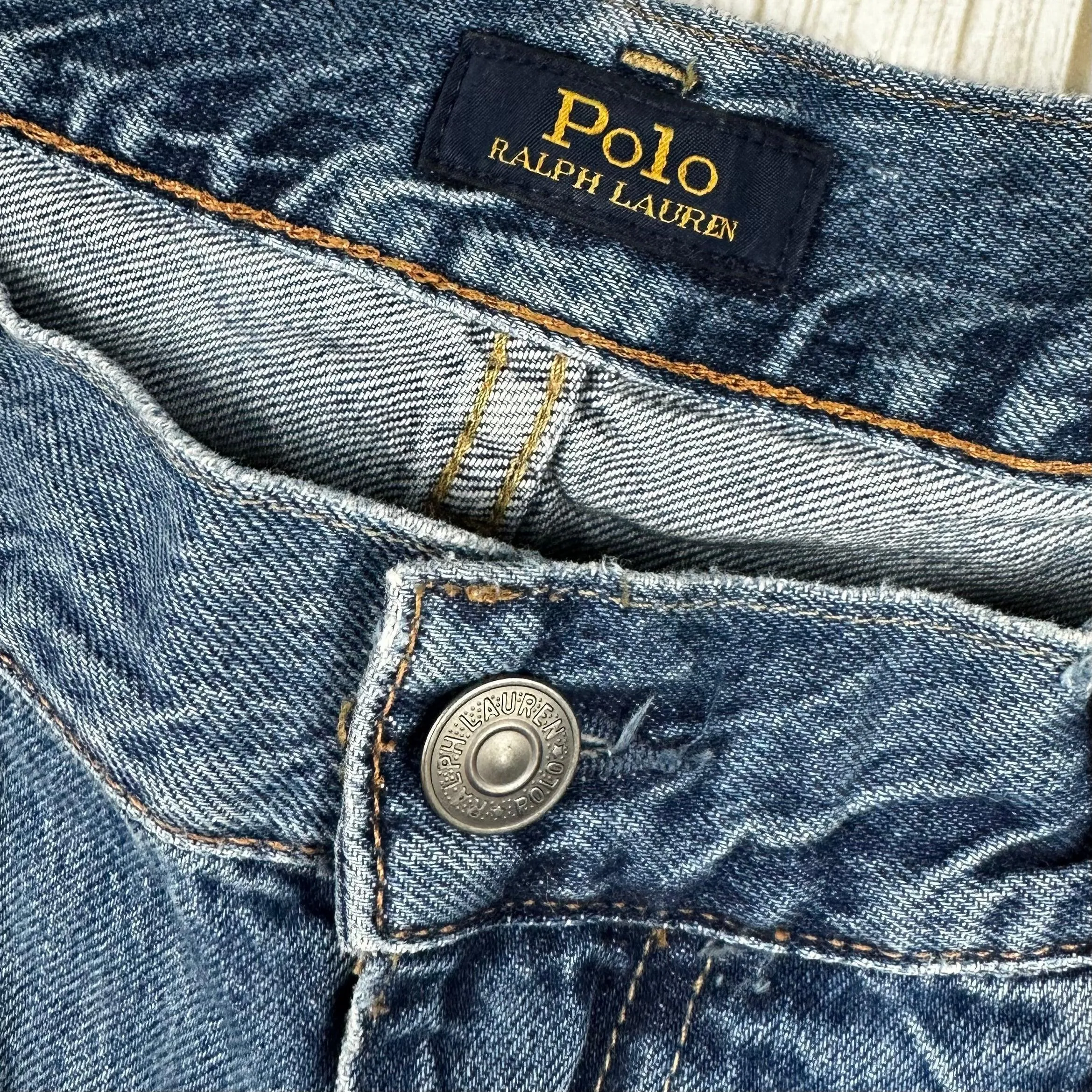 Ralph Lauren 'Avery Boyfriend' Patchwork Denim Jeans - Size 31