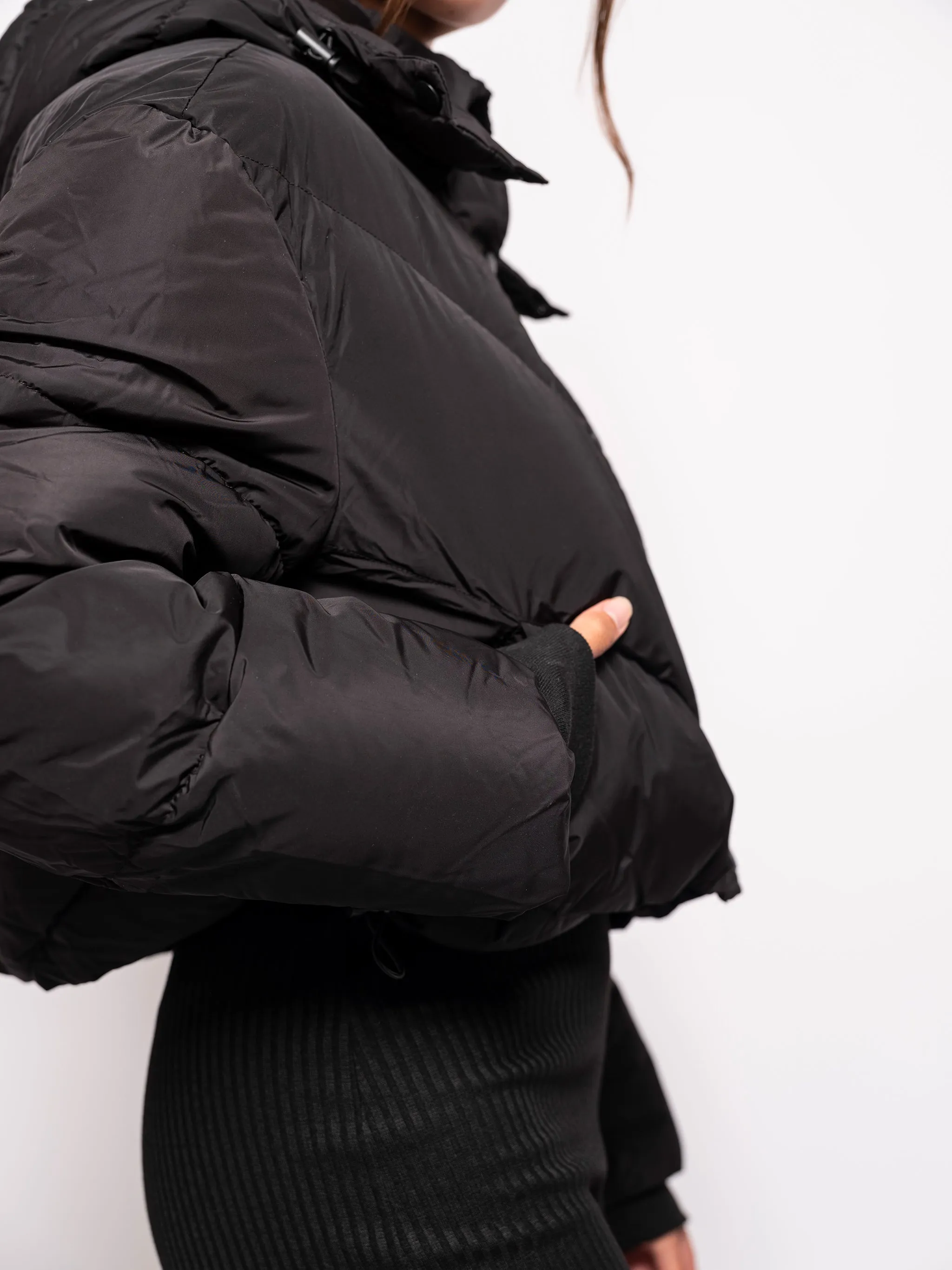 Short Padded Jacket With Detail