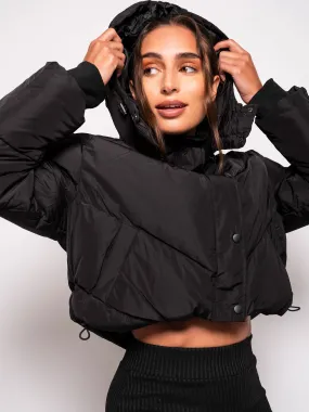 Short Padded Jacket With Detail