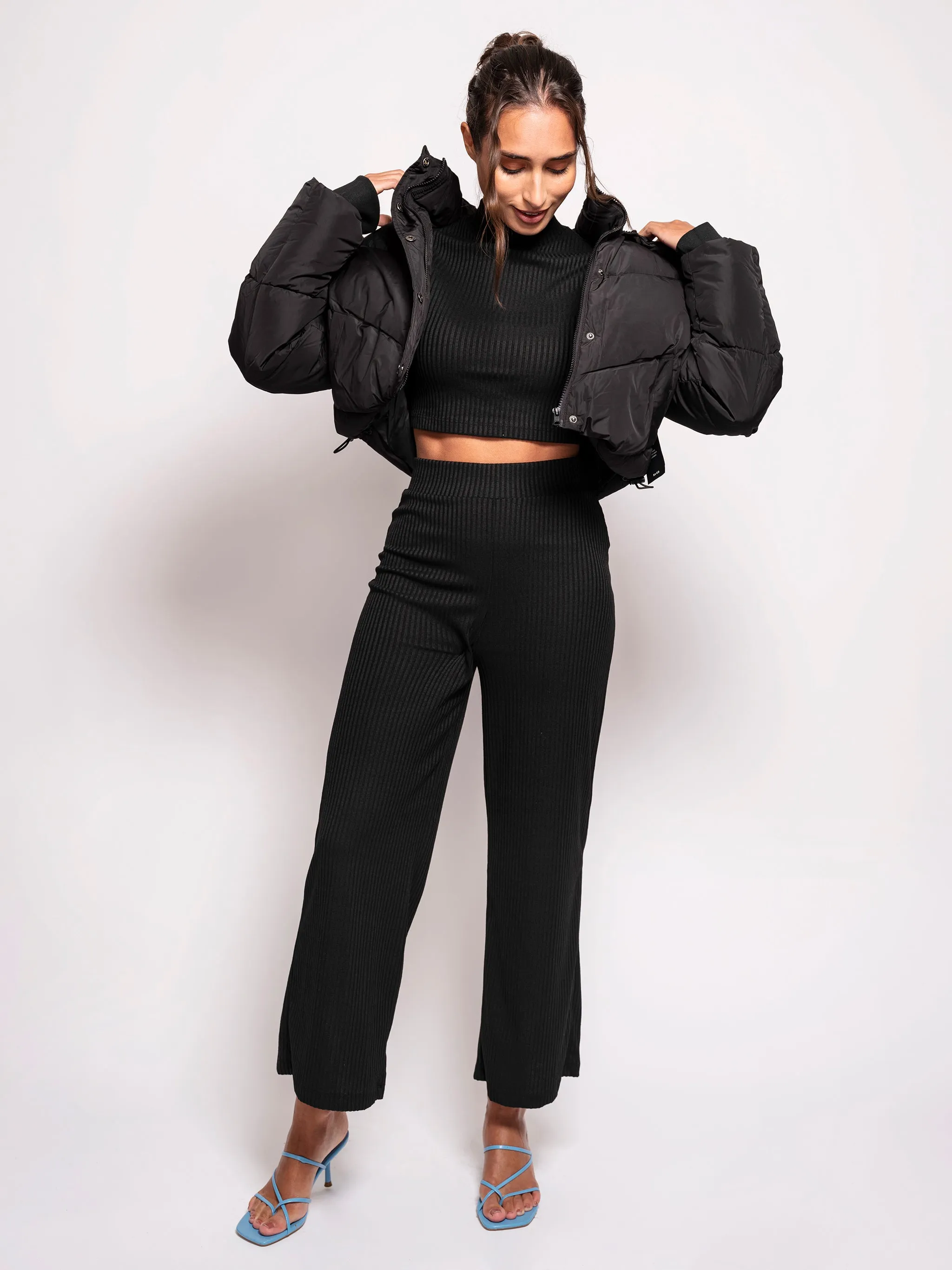 Short Padded Jacket With Detail