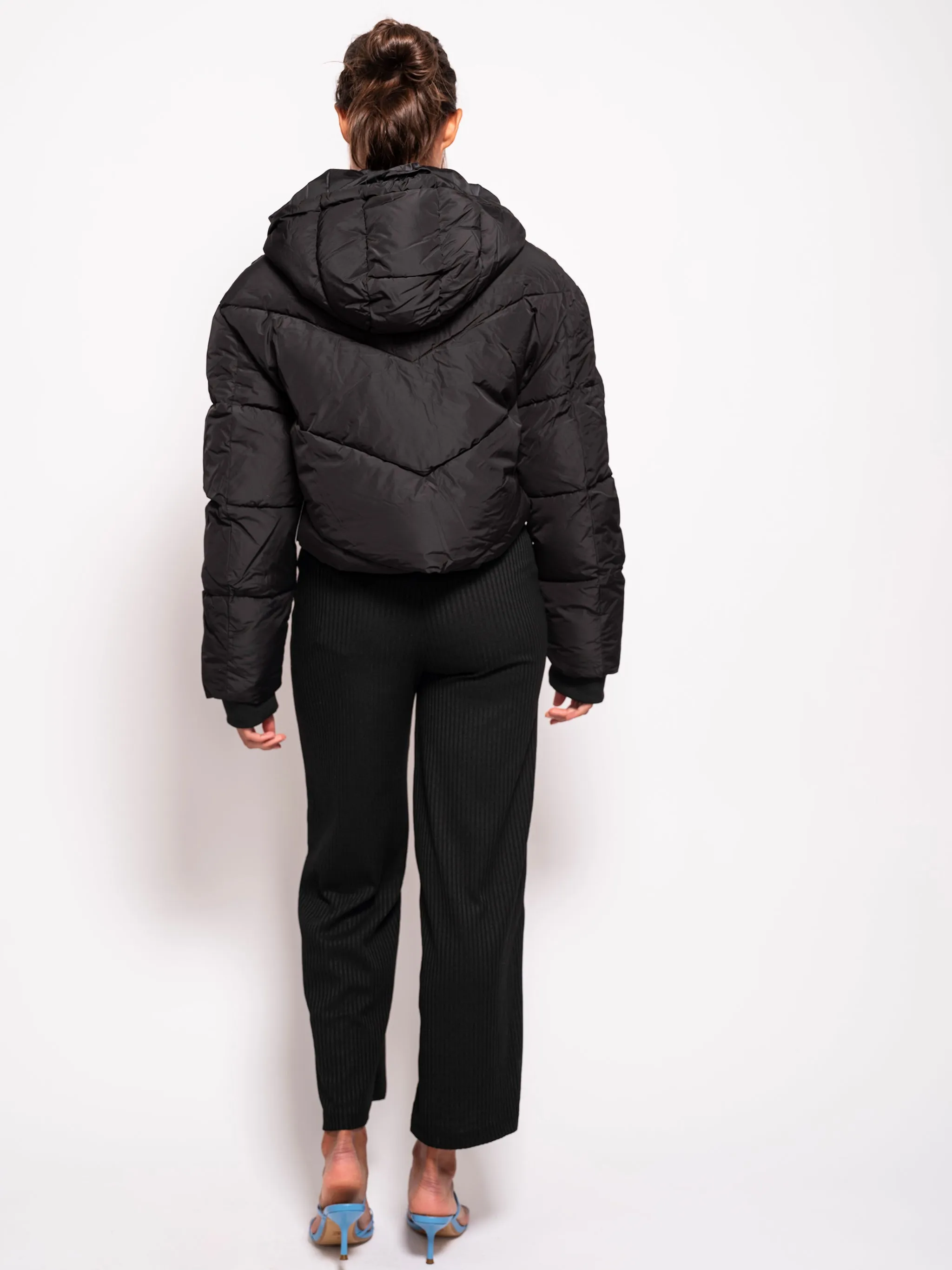 Short Padded Jacket With Detail