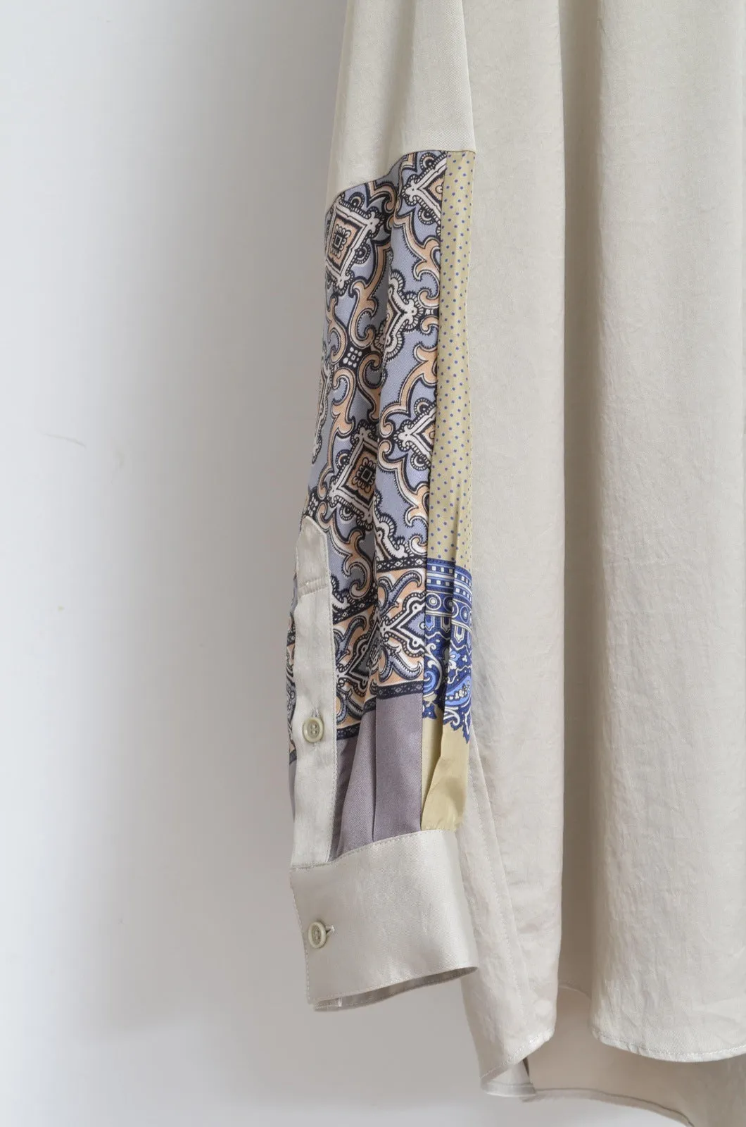 SILKY TWILL SHIRTS(PRINT) BEG/02