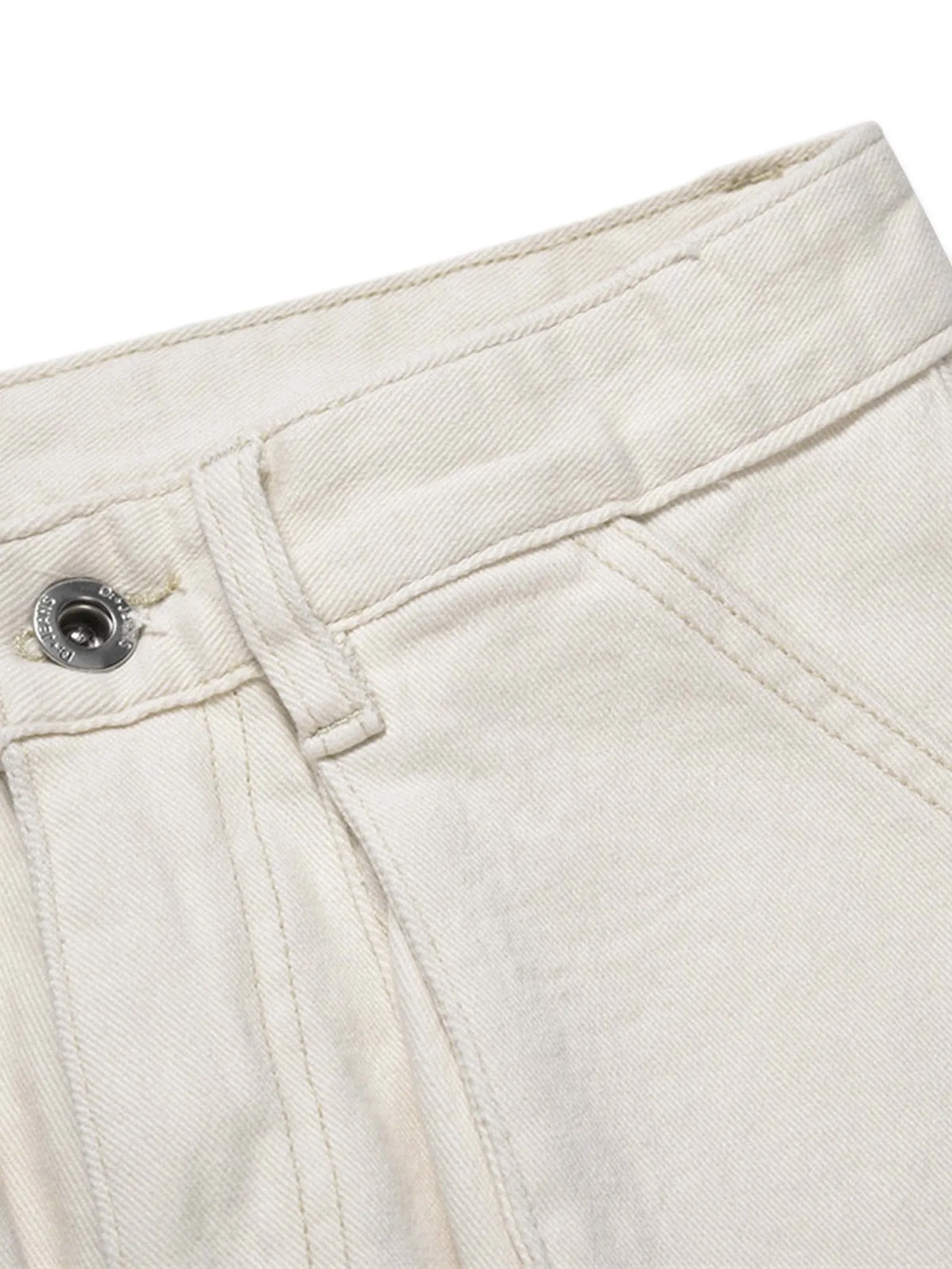 Sneakerhill High Street Zipper Patchwork Pocket Denim Pants