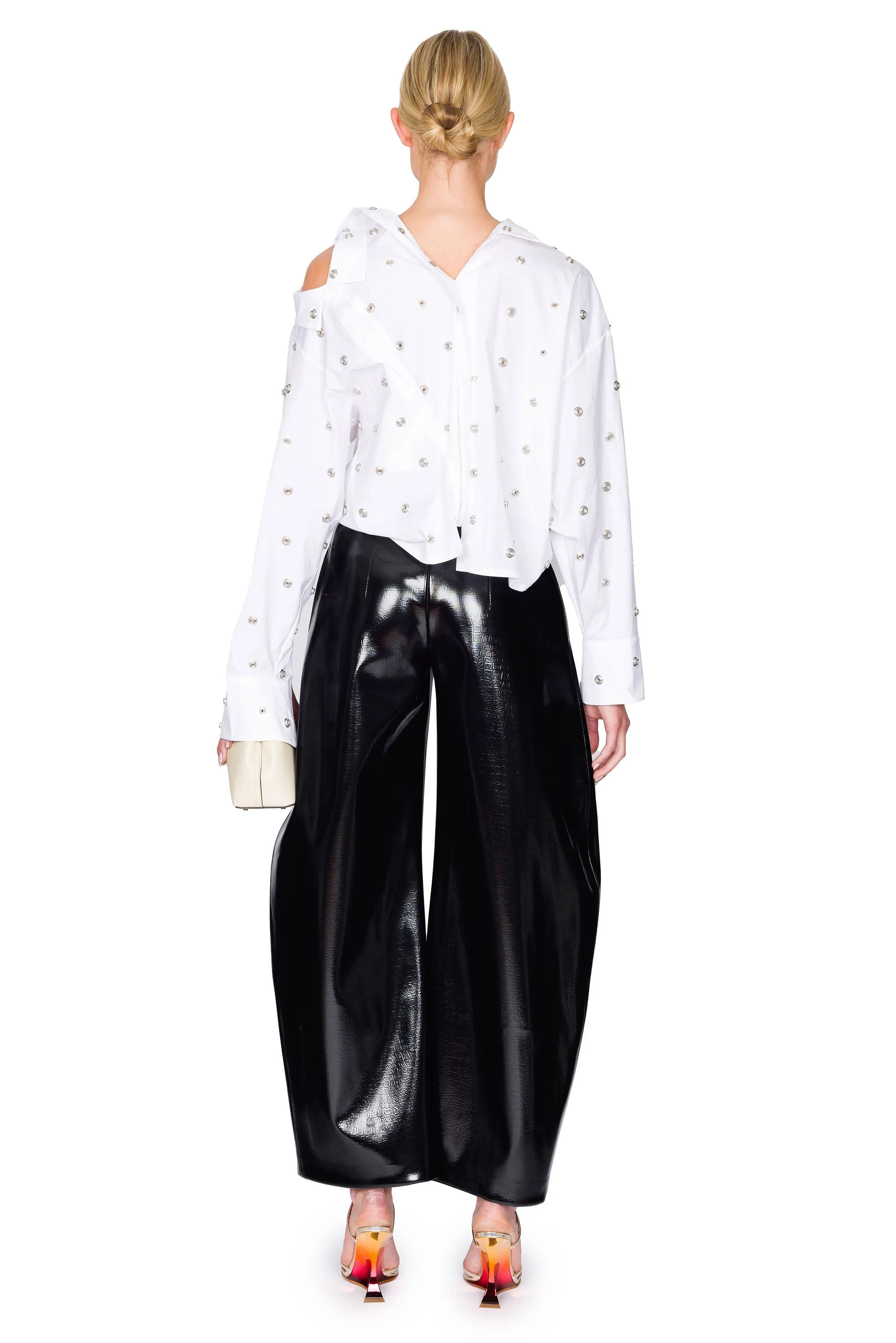 Studded Double Collar Shirt