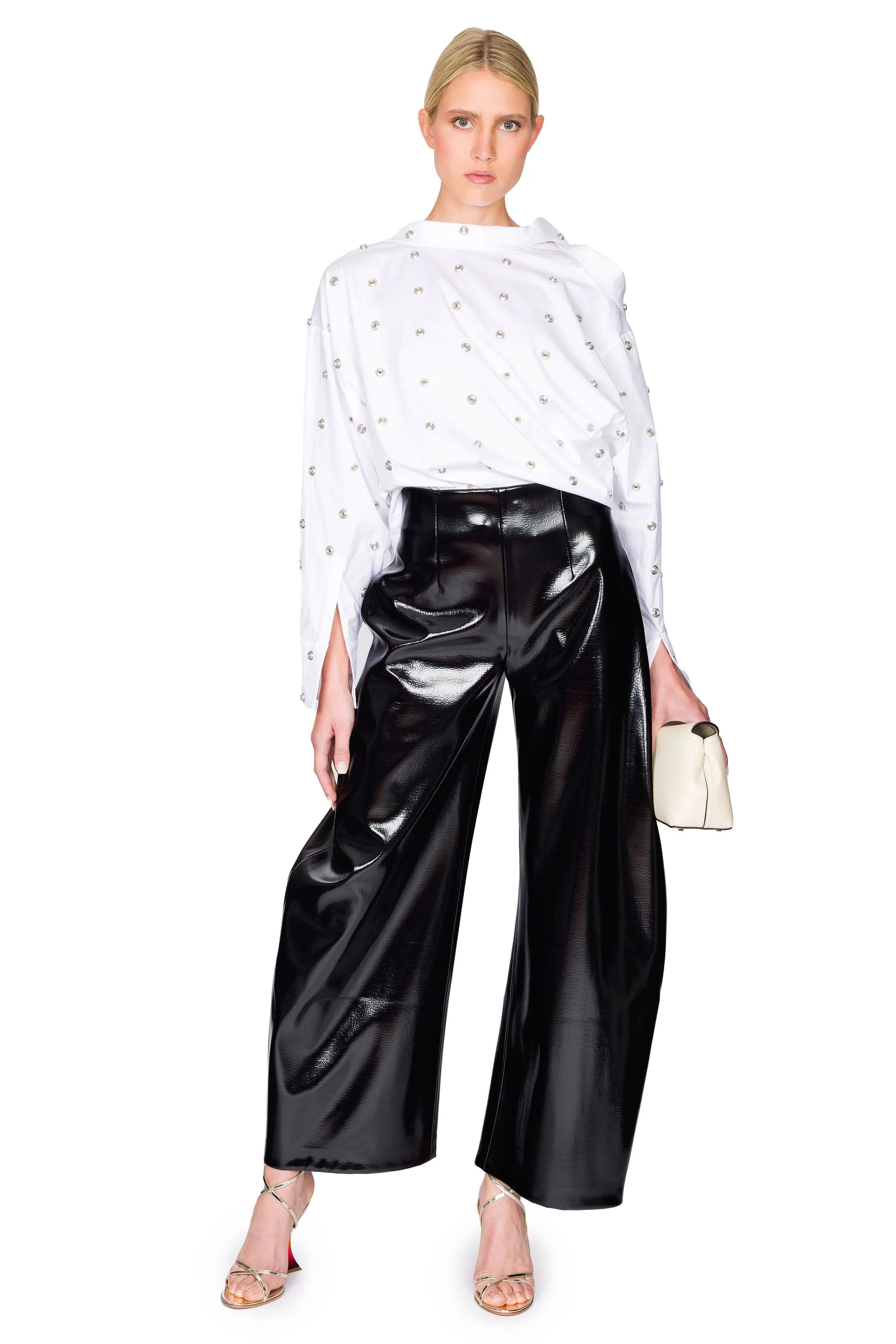 Studded Double Collar Shirt
