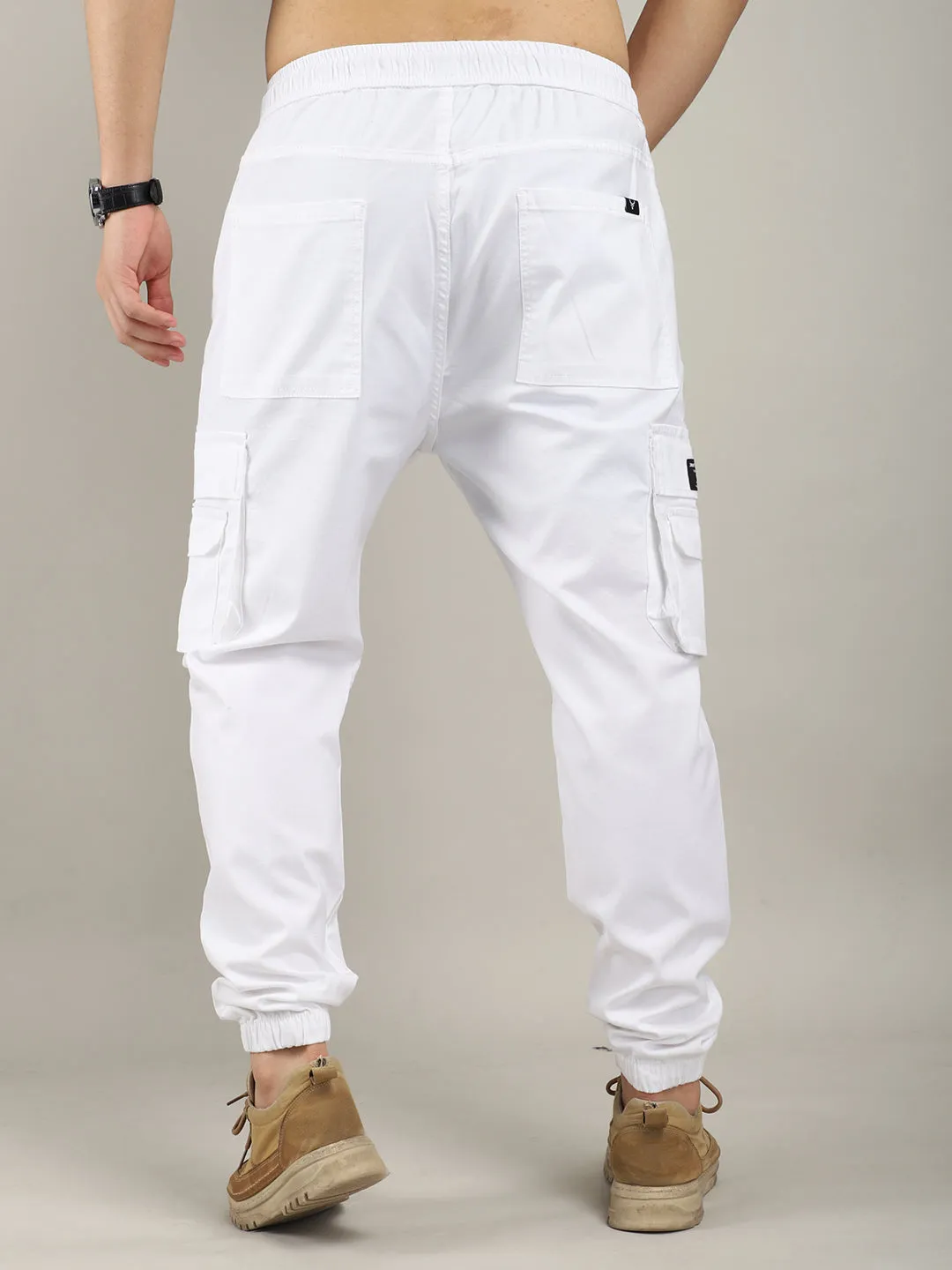 Terminator Air White Jogger Fit Denim Cargo