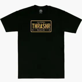 Thrasher T-Shirt Skate License Plate black