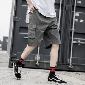 Wiaofellas Mens Military Cargo Shorts Brand New Army Camouflage Tactical Shorts Men Loose Work Casual Short Pants Plus Size Orange