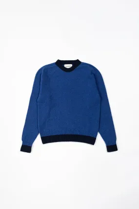 Womens Contra Slv Geelong Seamless Crew | Dusk Blue / Navy