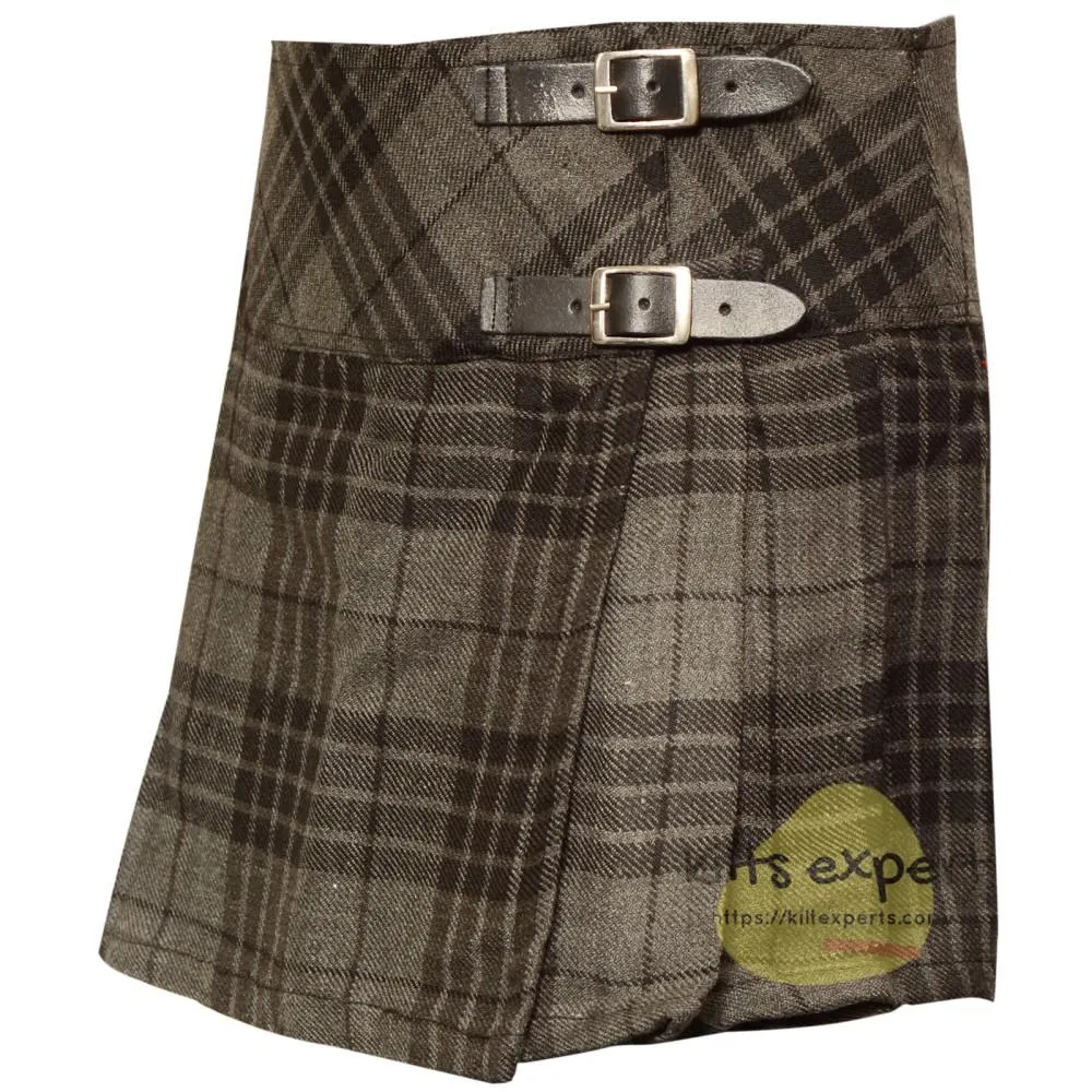 Women's Grey Highlander Tartan Kilts