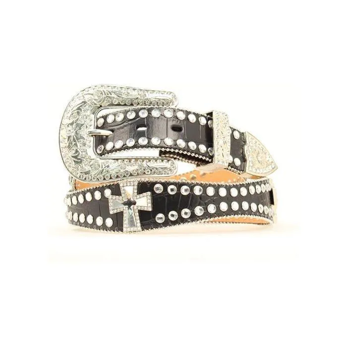 Women's Nocona Rhinestone Studded Cross Concho Belt N3514601