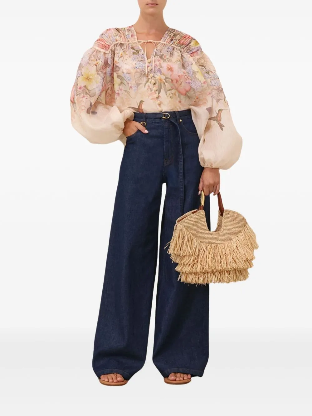 Zimmermann Shirts Ivory