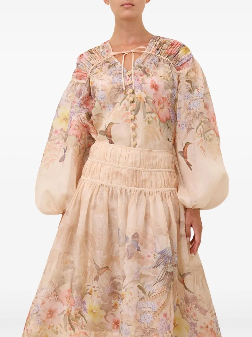 Zimmermann Shirts Ivory
